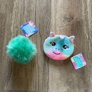 NEW Bundle Unicorn Coin / Change Purse & Pom Pom Bag Clip | VSCO
